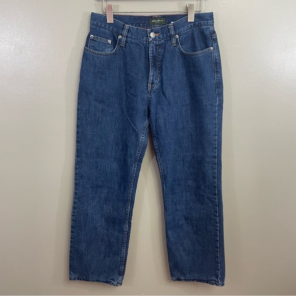 Eddie Bauer women’s size 8 Petite Flannel Lined Jeans - Picture 1 of 12